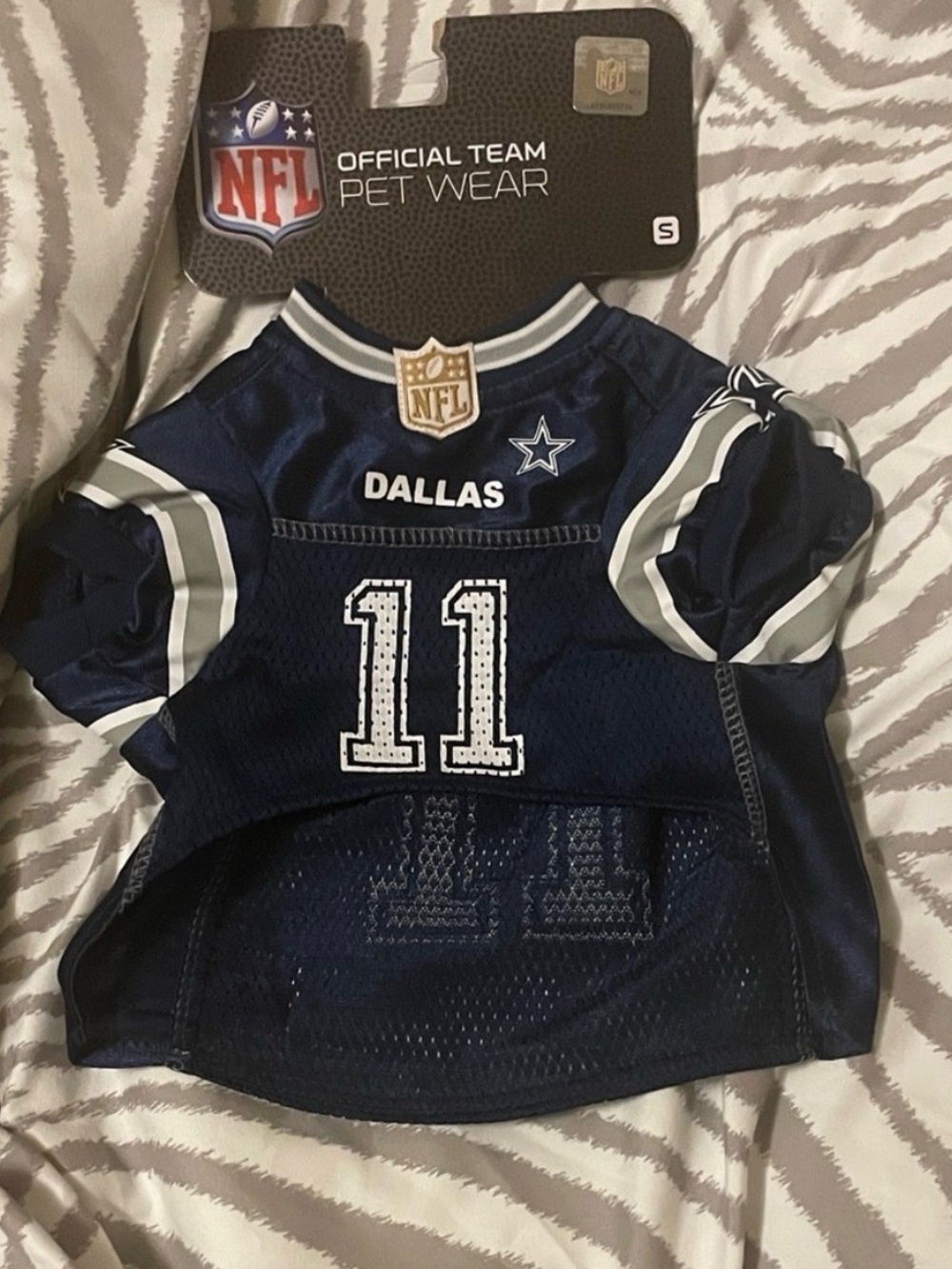 NFL Dallas Cowboys Dog Jersey Size: S
